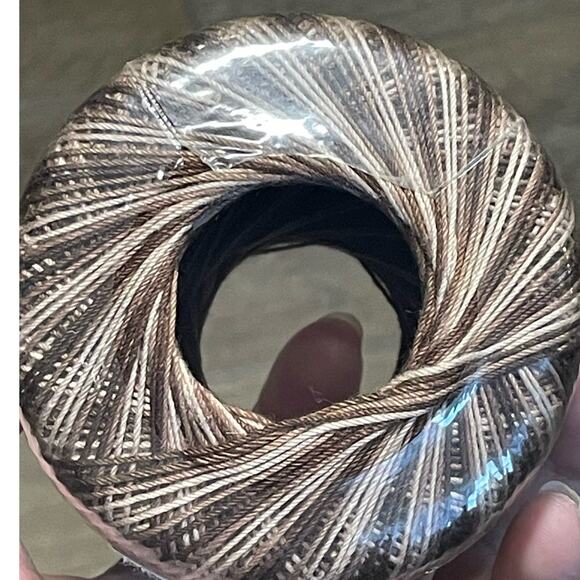 J&P Coats Knit Cro-Sheen Mercerized Cotton Shaded Browns Autumn Colors 150 Yards - Picture 4 of 6